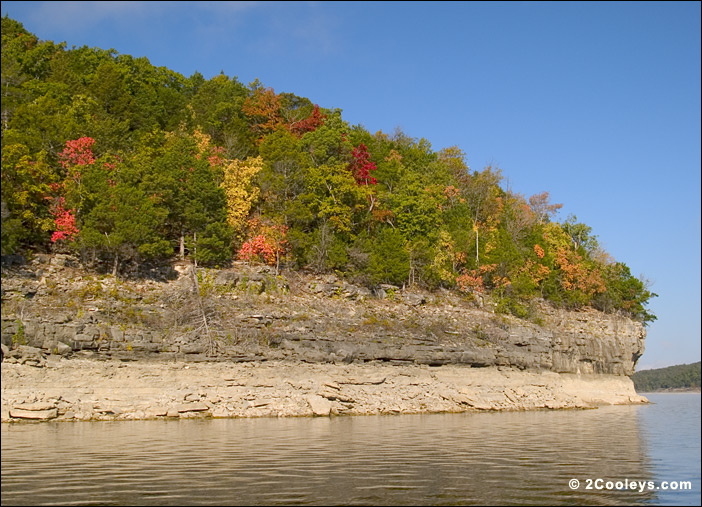 norfork lake arkansas in the fall